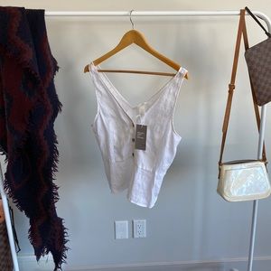 H&M V-Neck Linen Blouse